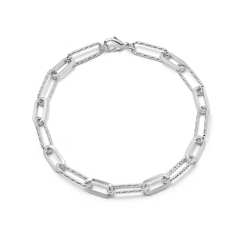 Polly Sayer Paperclip Chain Bracelet Silver Plate recommended