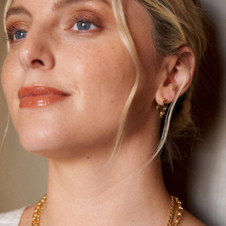 Estée Lalonde Flow Hoop Earrings 18ct Gold Plate recommended