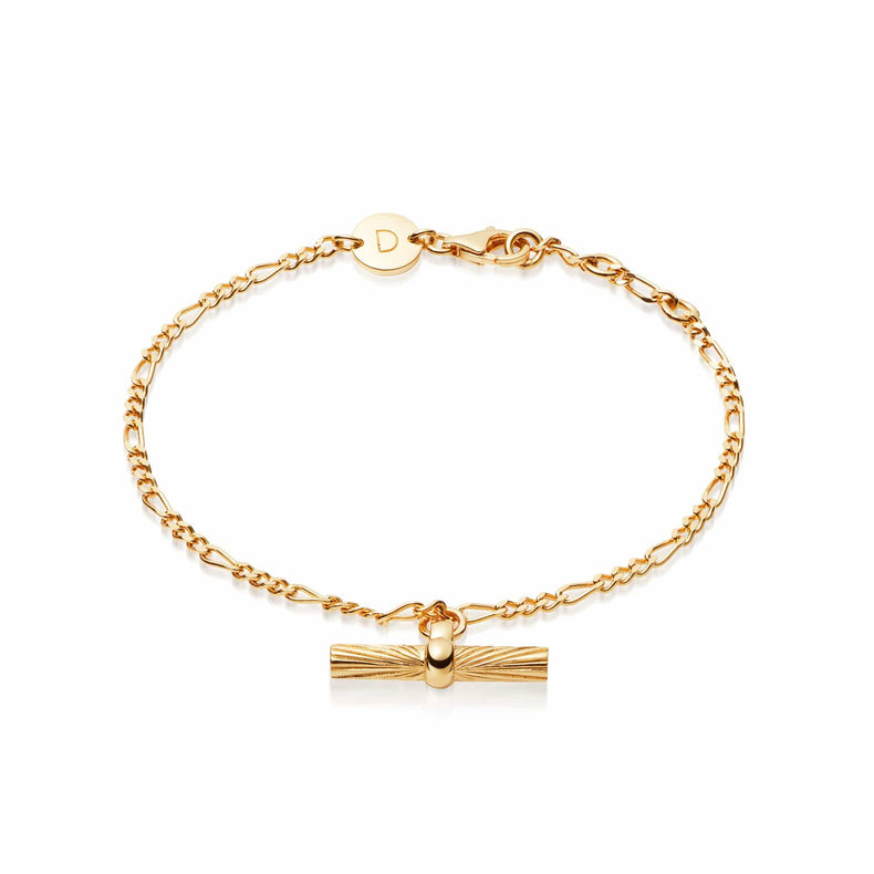 Estée Lalonde T Bar Drop Bracelet 18ct Gold Plate recommended